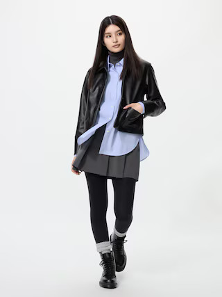 Women's HEATTECH Leg Shaper Tights with Deodorizing Black XL UNIQLO US | UNIQLO (US)