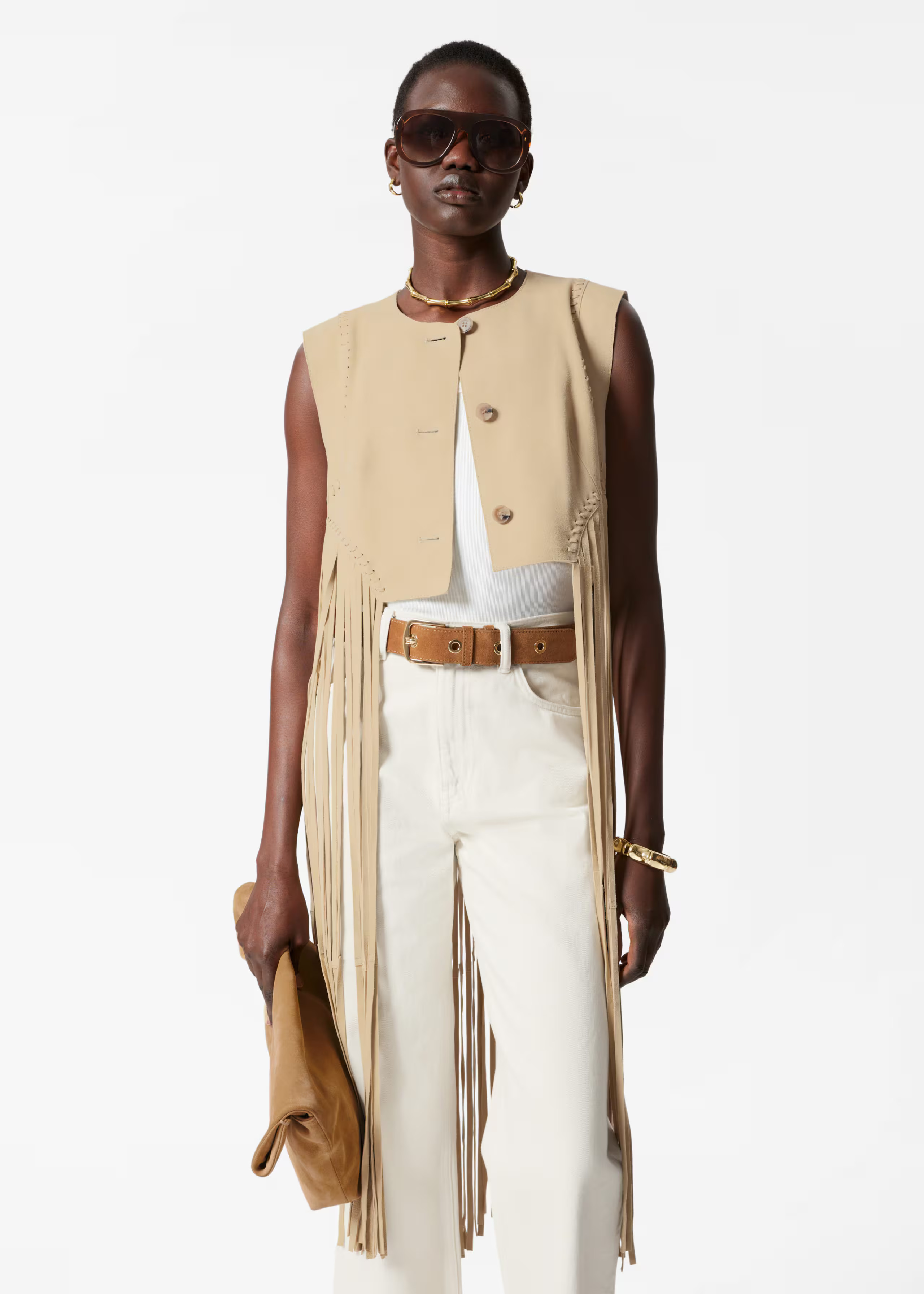 Fringed Suede Vest | & Other Stories UK