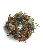 26in Fall Berries Wreath | TJ Maxx