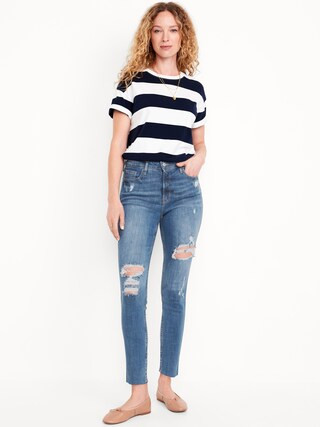 Extra High-Waisted Rockstar 360° Stretch Super-Skinny Jeans | Old Navy (US)