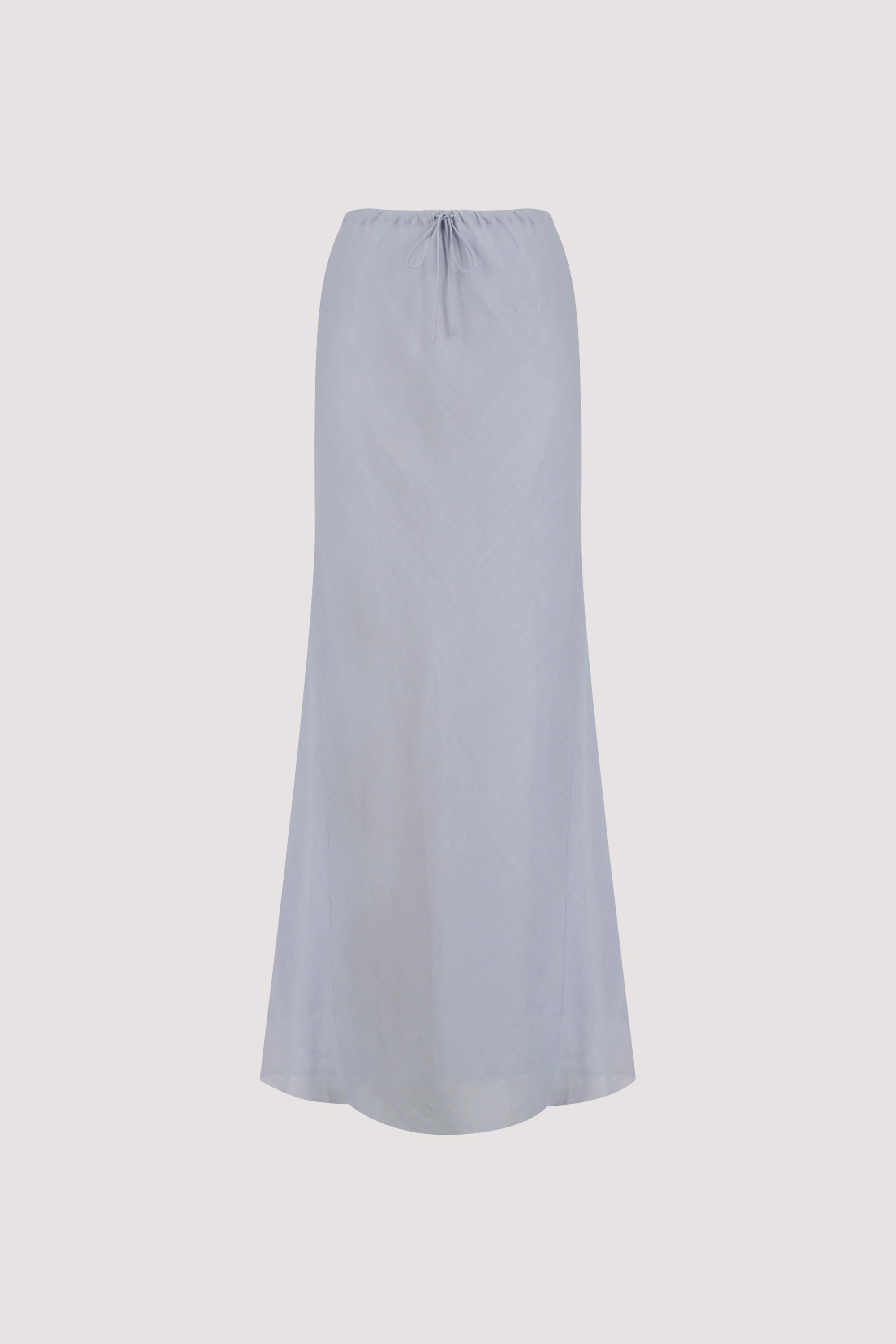 MAISON DUSTY BLUE RAMIE BIAS SKIRT | DISSH