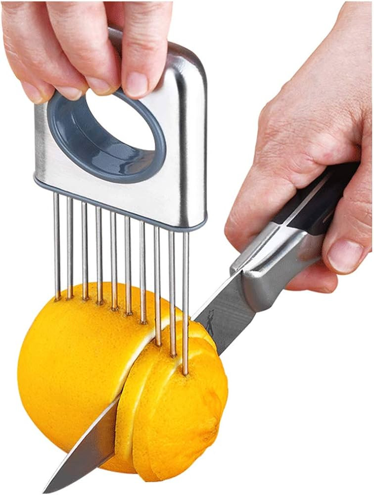 Lemon slicer fruit splitter onion cut stainless steel ultra-thin household cutting vegetables aux... | Amazon (US)