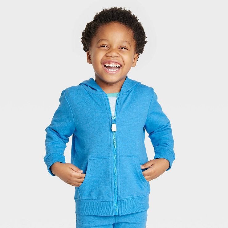 Toddler Boys' French Terry Zip-Up Hoodie - Cat & Jack™ | Target
