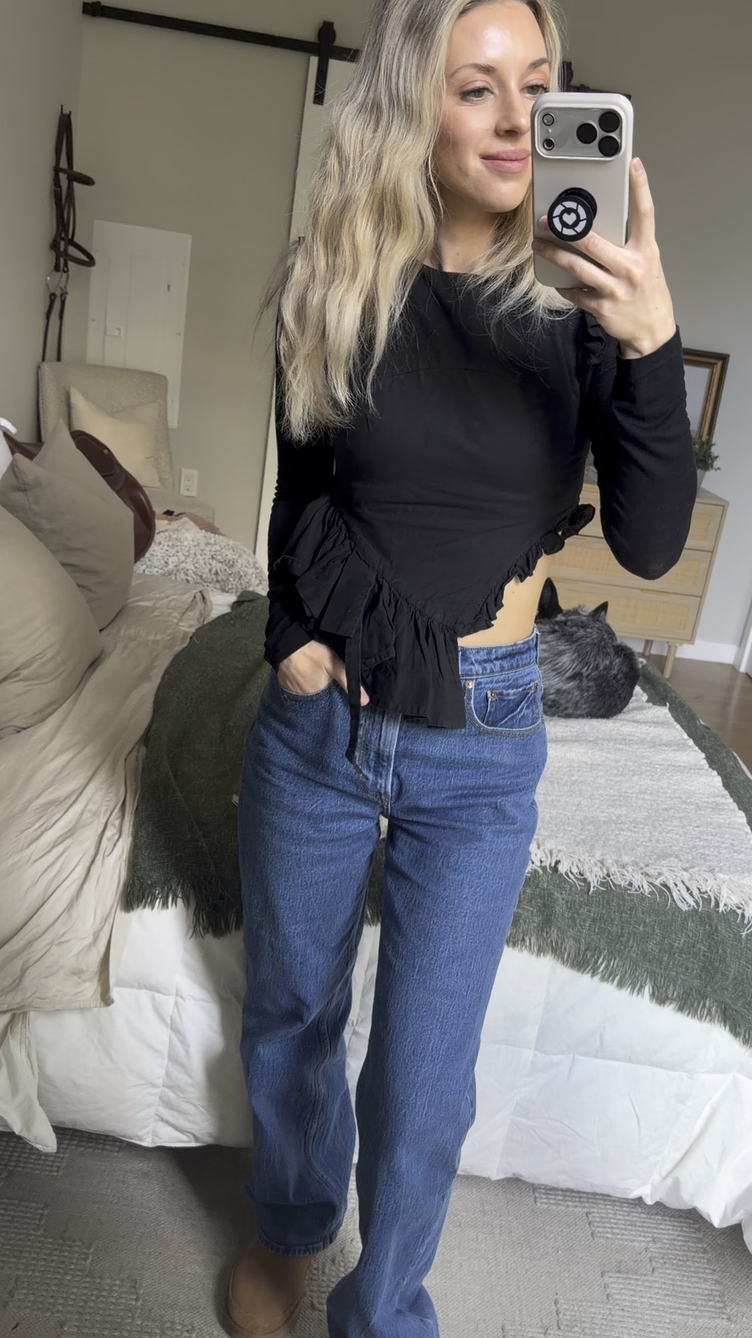 There’s something powerful about building a wardrobe full of pieces that always work. Timeless denim, sculpting black top, and boots you can actually walk in. 

#LTKootd