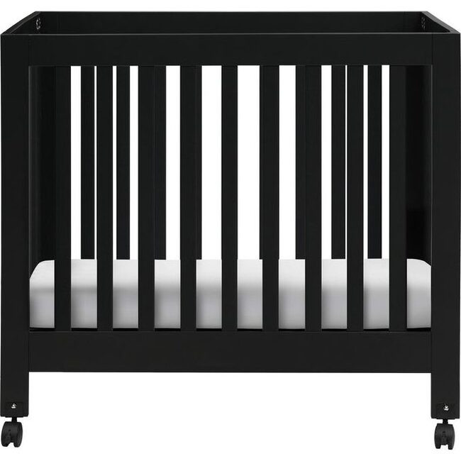 Babyletto | Origami Mini Crib, Black | Maisonette | Maisonette