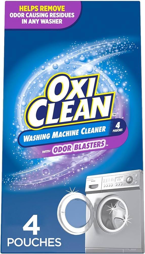 OxiClean Washing Machine Cleaner with Odor Blasters, 4 Count | Amazon (US)