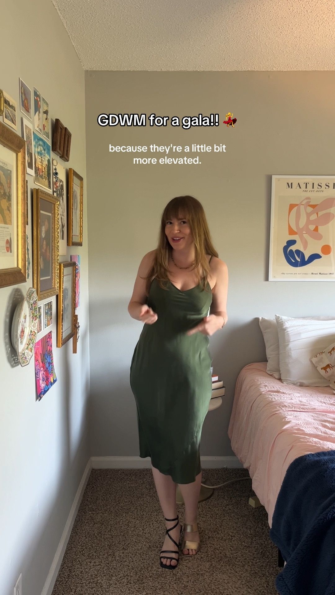 get dressed with me for a gala! spring cocktail attire👯‍♀️ 