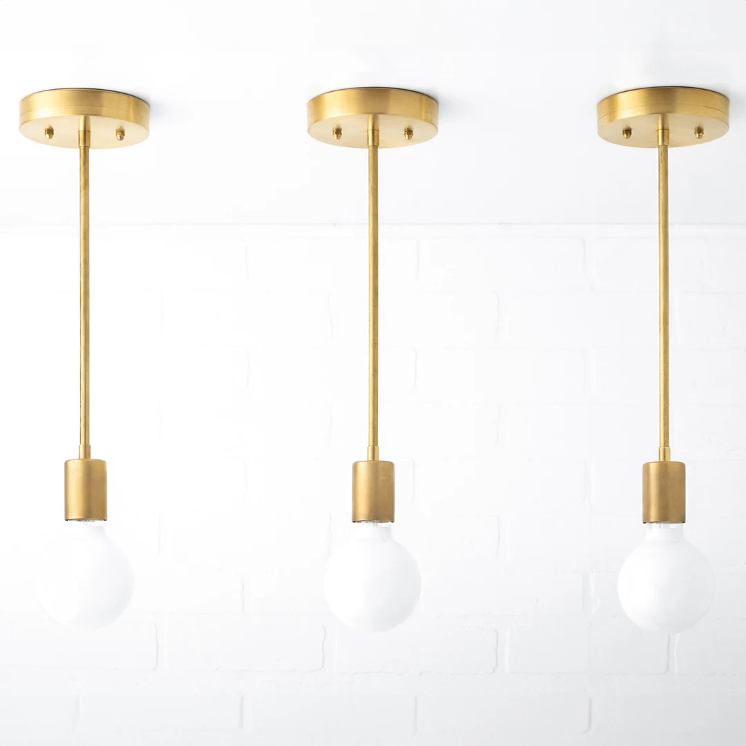 Pendant Hanging Light Bare Bulb Pendant Modern Lighting Globe Light Globe Pendant Minimalist Ligh... | Etsy (US)