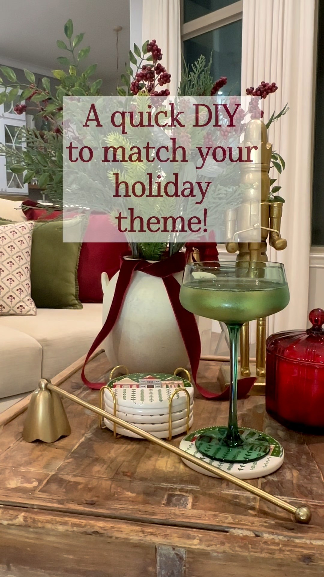 Who says ornaments are just for the tree? 🎄 I turned mine into coasters to match my Nordic Christmas holiday theme. A simple, festive and so easy DIY!

#LTKHome #LTKHoliday #LTKSeasonal