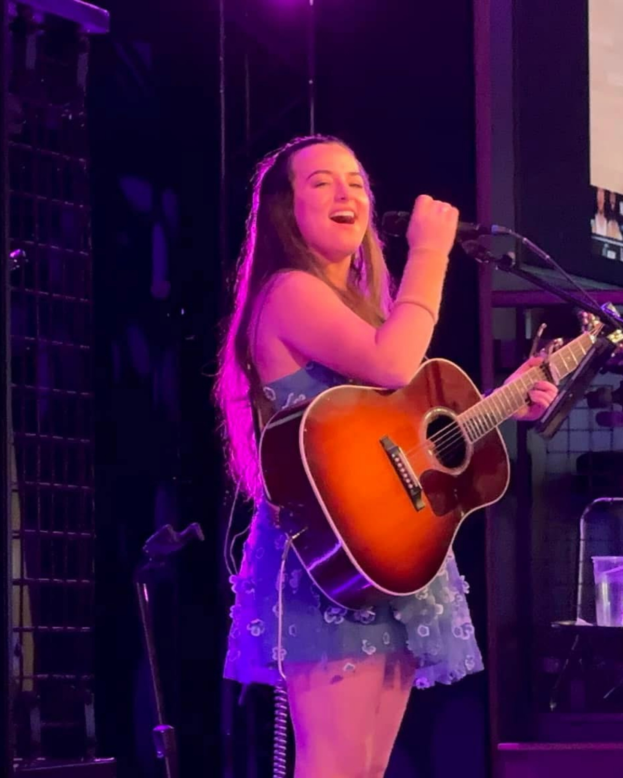 Floral blue dress looks great under neon lights!

#LTKFindsUnder50 #LTKFindsUnder100