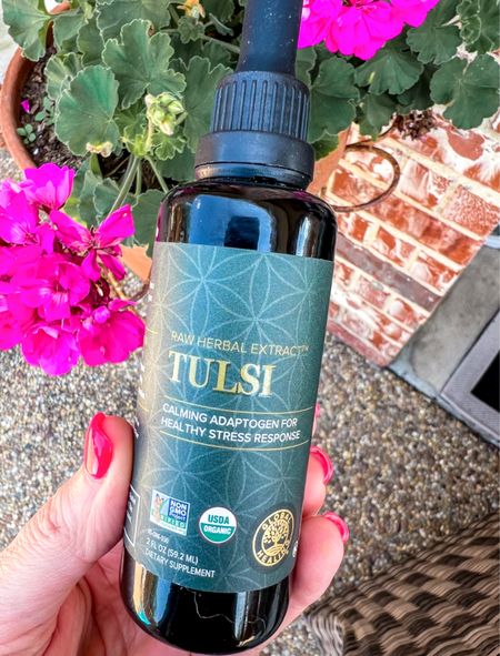 Tulsi, holy basil.   Calming, helps with detox and immunity, stabilize blood sugar and supports deep sleep!  Use code KETOINCOURT for 20% off  

#LTKfitness #LTKover40 #LTKhome