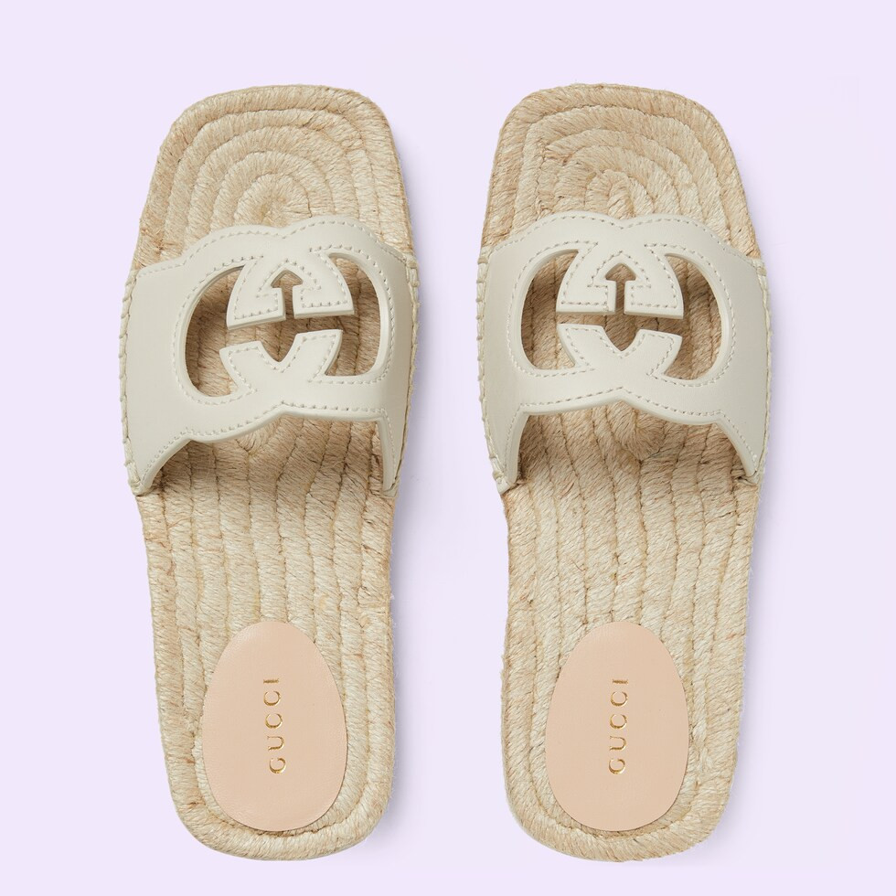 Women's Interlocking G cut out slide sandals | Gucci (US)