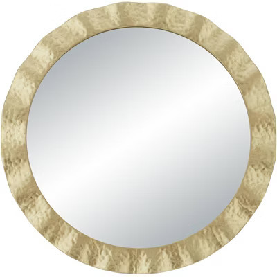 Uttermost Wave 32" Gold Round Wall Mirror | Target