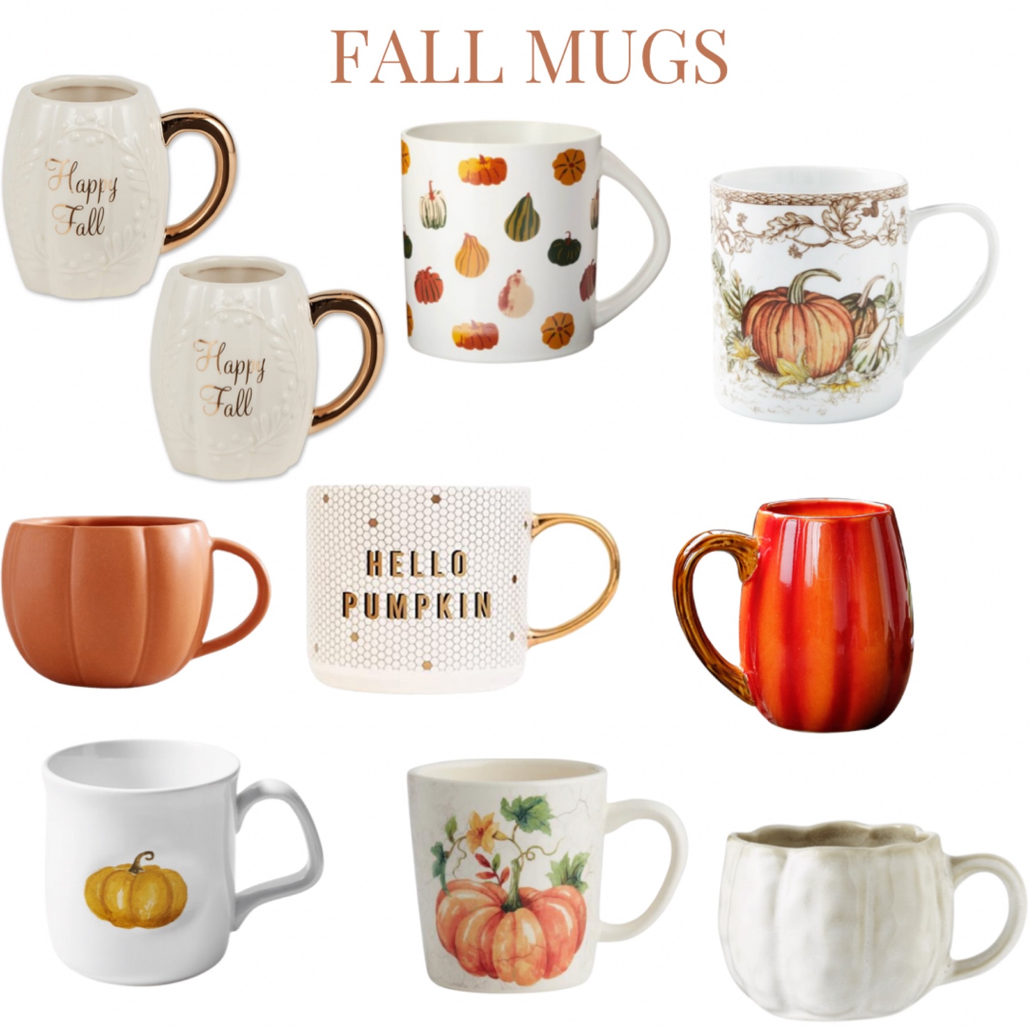 Beautiful selection of Fall mugs
Pumpkin mugs. Fall Decor
Fall Essentials, Autumn Decor


#LTKhome #LTKSeasonal #LTKstyletip