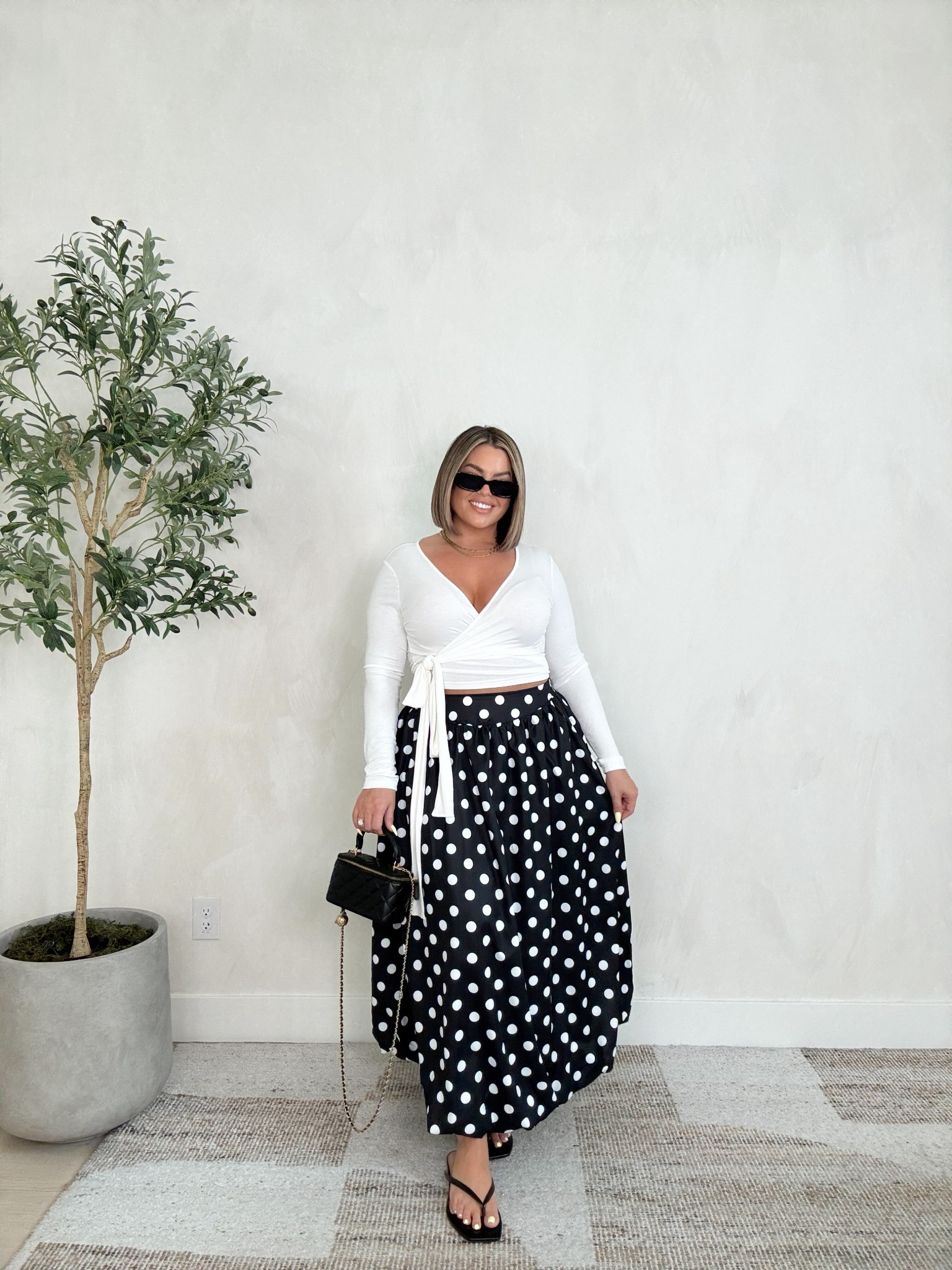 Skirt L 
Top xl 
Sandals tts 

#amazon #polkadot 

#LTKMidsize #LTKSaleAlert