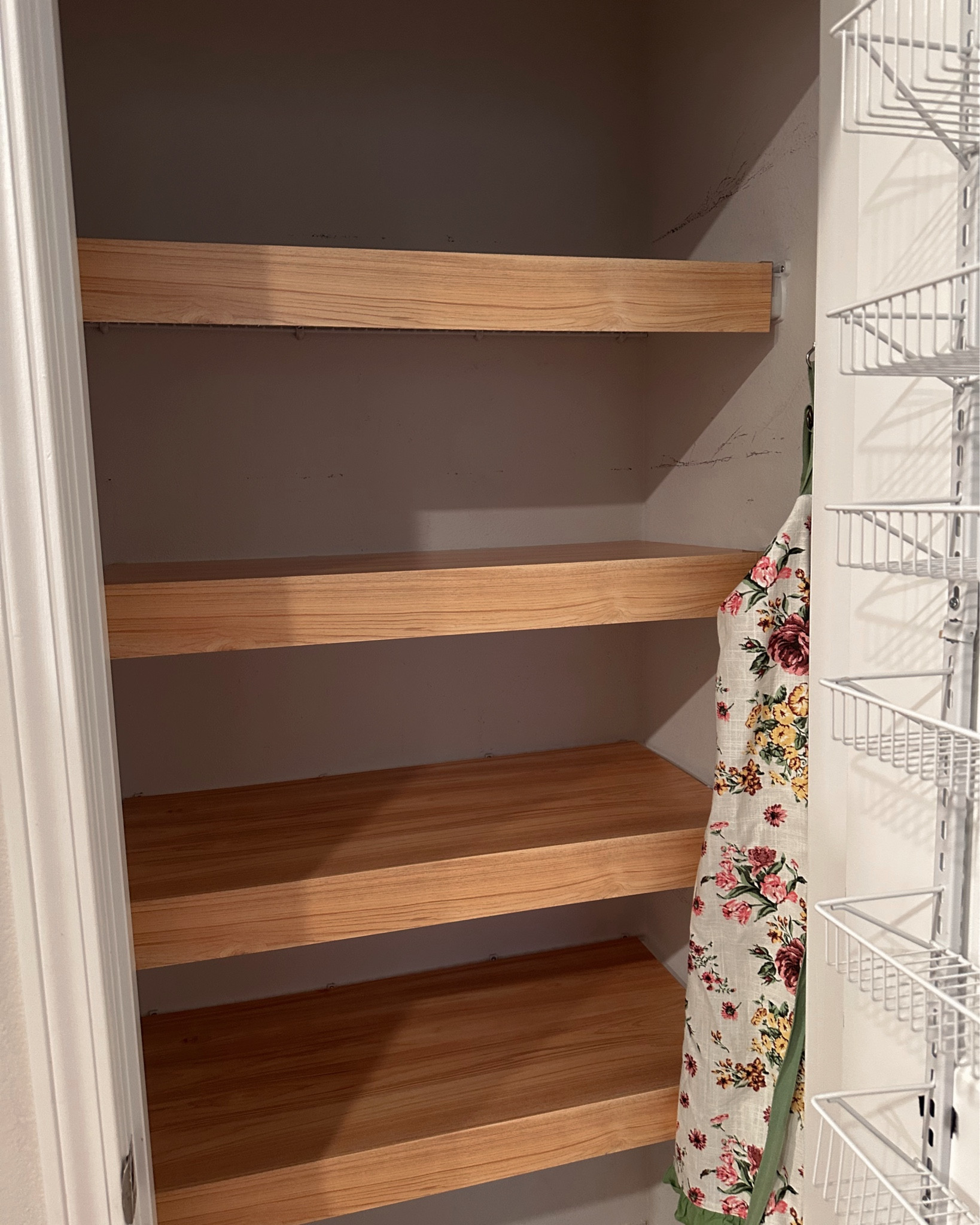 I found these wire rack covers on Amazon for our pantry and I am soooo happy with the results! It elevated the space instantly and took only 5 min to install🍓👩🏼‍🍳 going to buy for all of our linen closets and bathroom closets now! wire pantry organization ideas, wire pantry shelving ideas  

#LTKHome