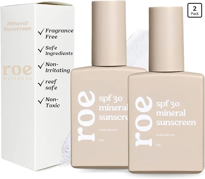 Roe Wellness- Baby Mineral Sunscreen SPF 30 Clean Ingredients | Non-Greasy, Reef Safe, Paraben-Fr... | Amazon (US)