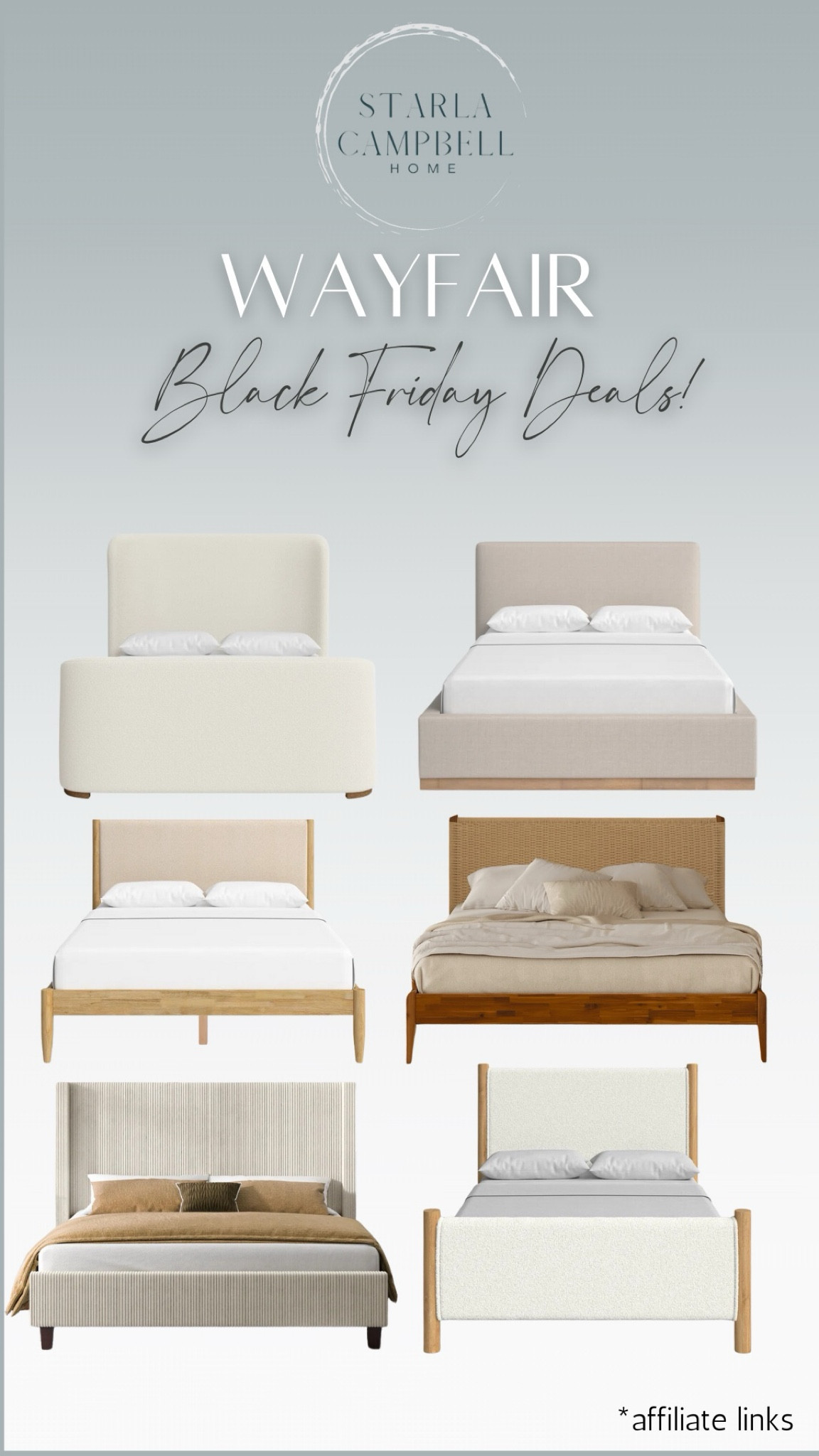 Love the Wayfair beds in the Black Friday in July sale.  I love the woven details, fabric pattern and wood details on these beds.  

#LTKHome #LTKSaleAlert