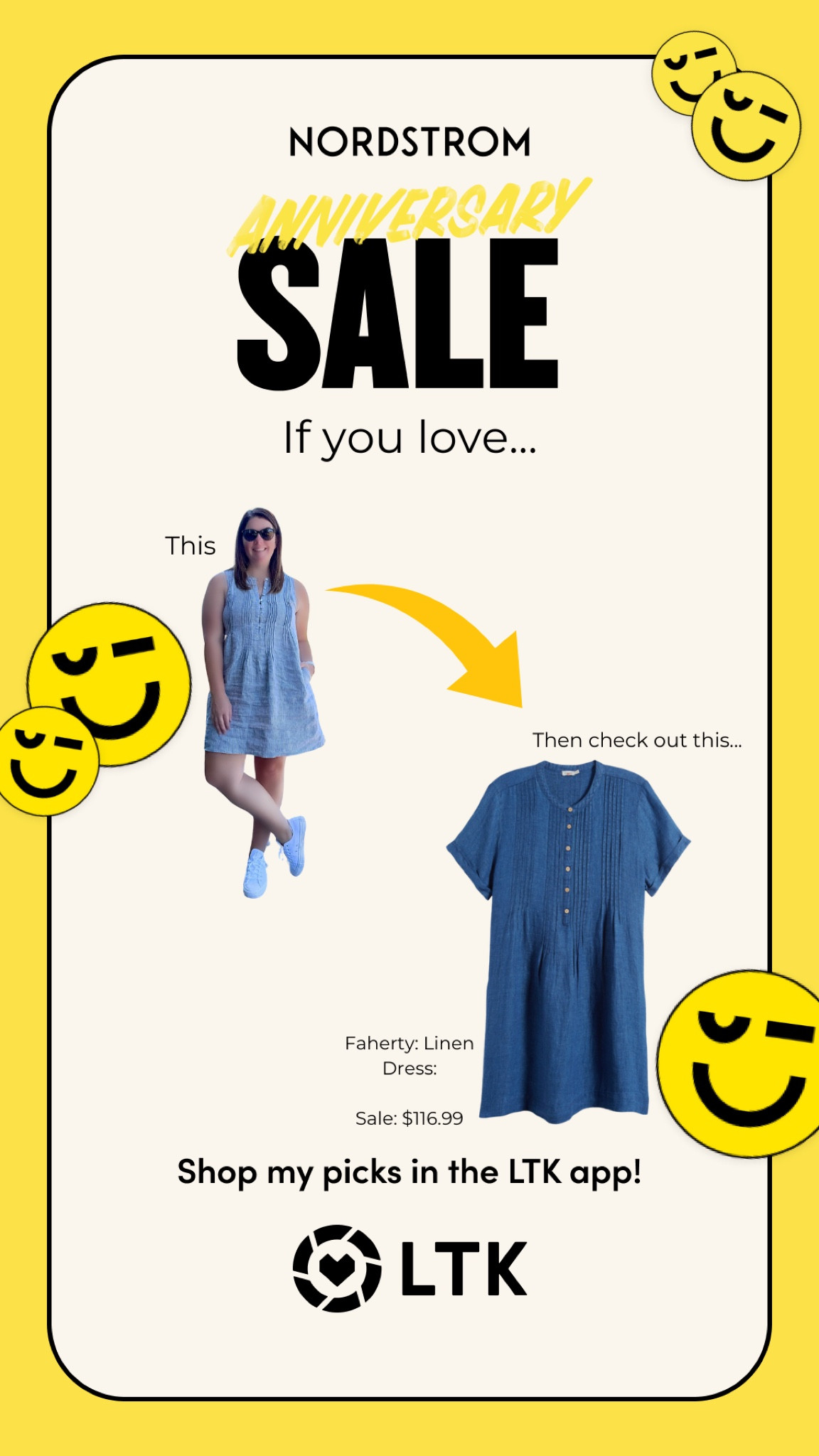 If you loved this Faherty dress I’ve previously shared, then you need to check out this similar dress!! This is still a Faherty dress, it has the same front and there are an infinite number of ways you can style this dress from Summer to Fall! 

#LTKxNSale #LTKSummerSales #LTKSaleAlert