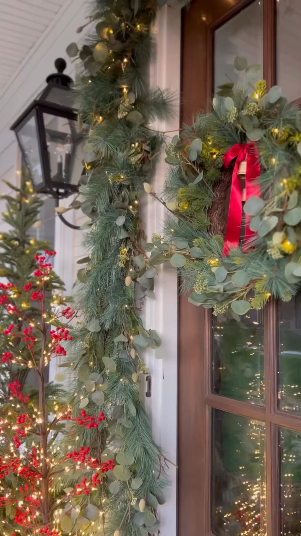 My Christmas front porch swing last year! I loved adding the prelit garland to the ropes! And all the pops of red made me so happy!

#LTKSeasonal #LTKHome #LTKHoliday