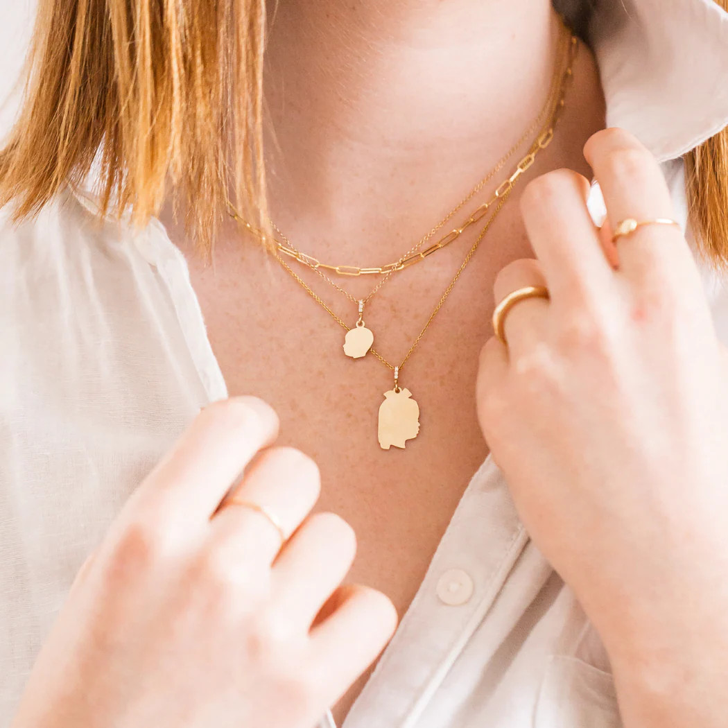 Classic Silhouette Charm Necklace - Medium | Vana Chupp Studio