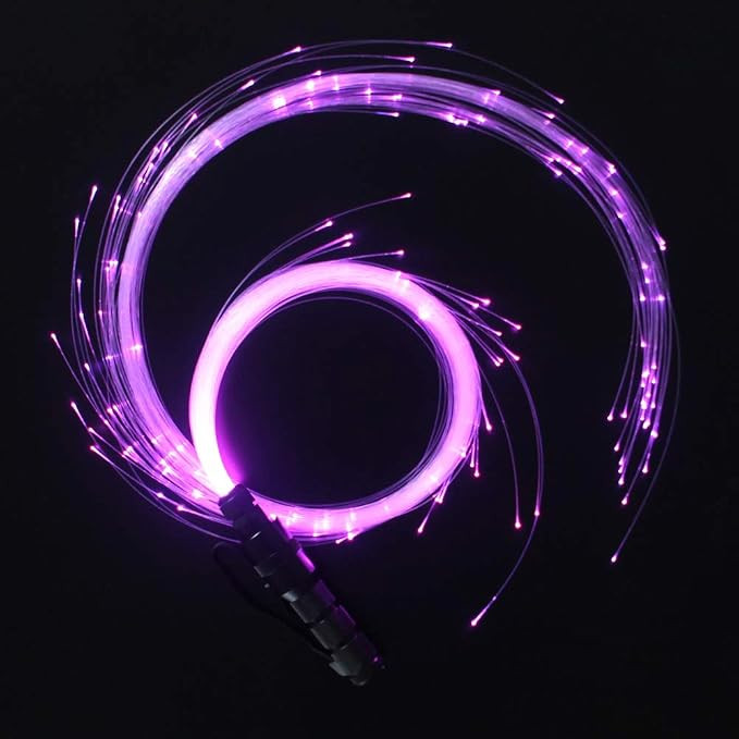 Fiber Optic Whip, LED Light Whip for Dancing, with 40 Color Effect Mode and 360°Swivel, Rave Acc... | Amazon (US)