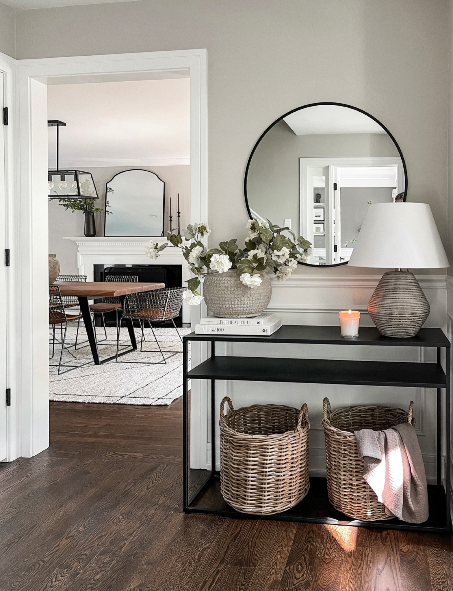 Earthy neutral console table styling in our foyer!

Entryway styling. Foyer styling. Console table decor  

#LTKsalealert #LTKFind #LTKhome