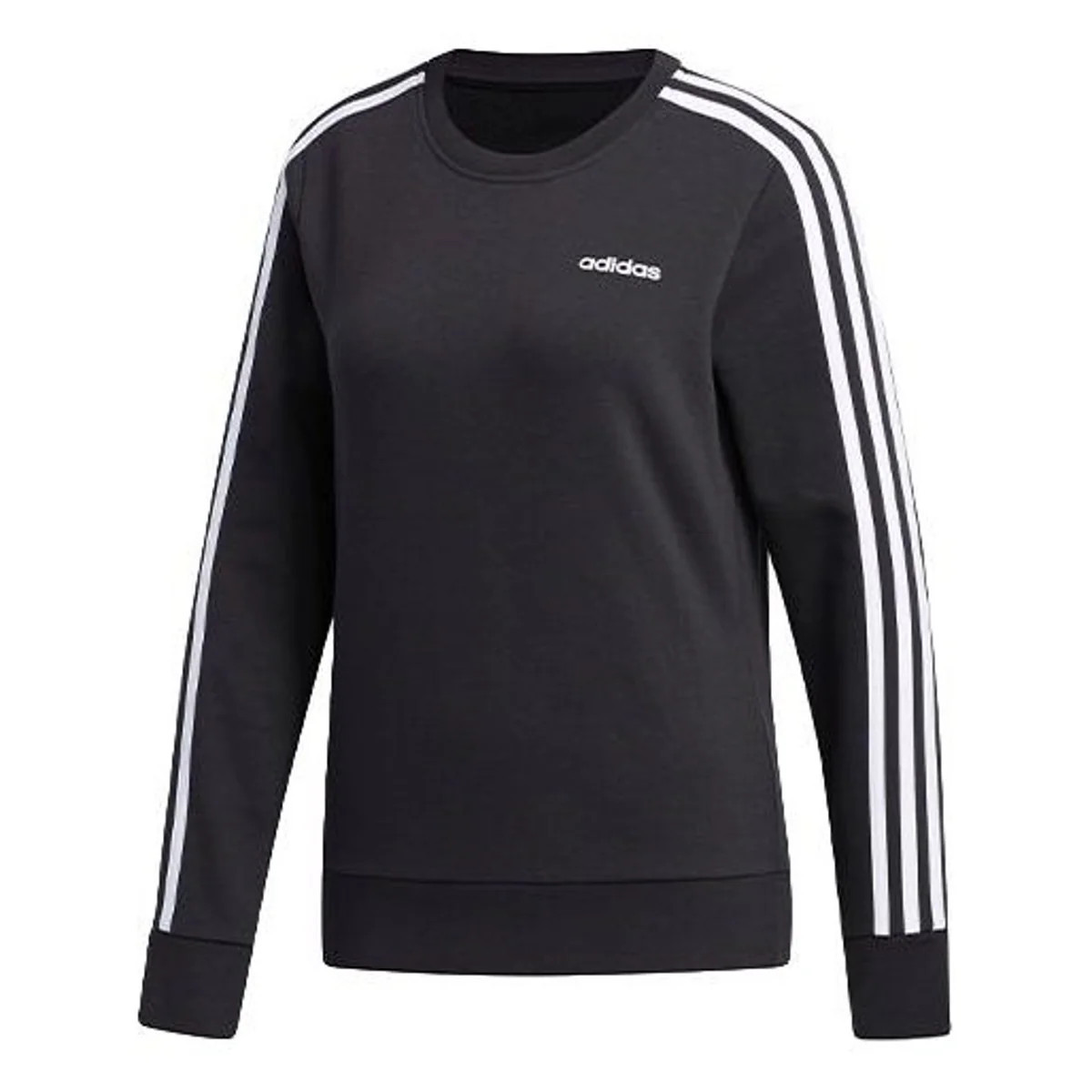 (WMNS) adidas Essentials 3-Stripes Sweatshirt 'Black White' | KICKS CREW