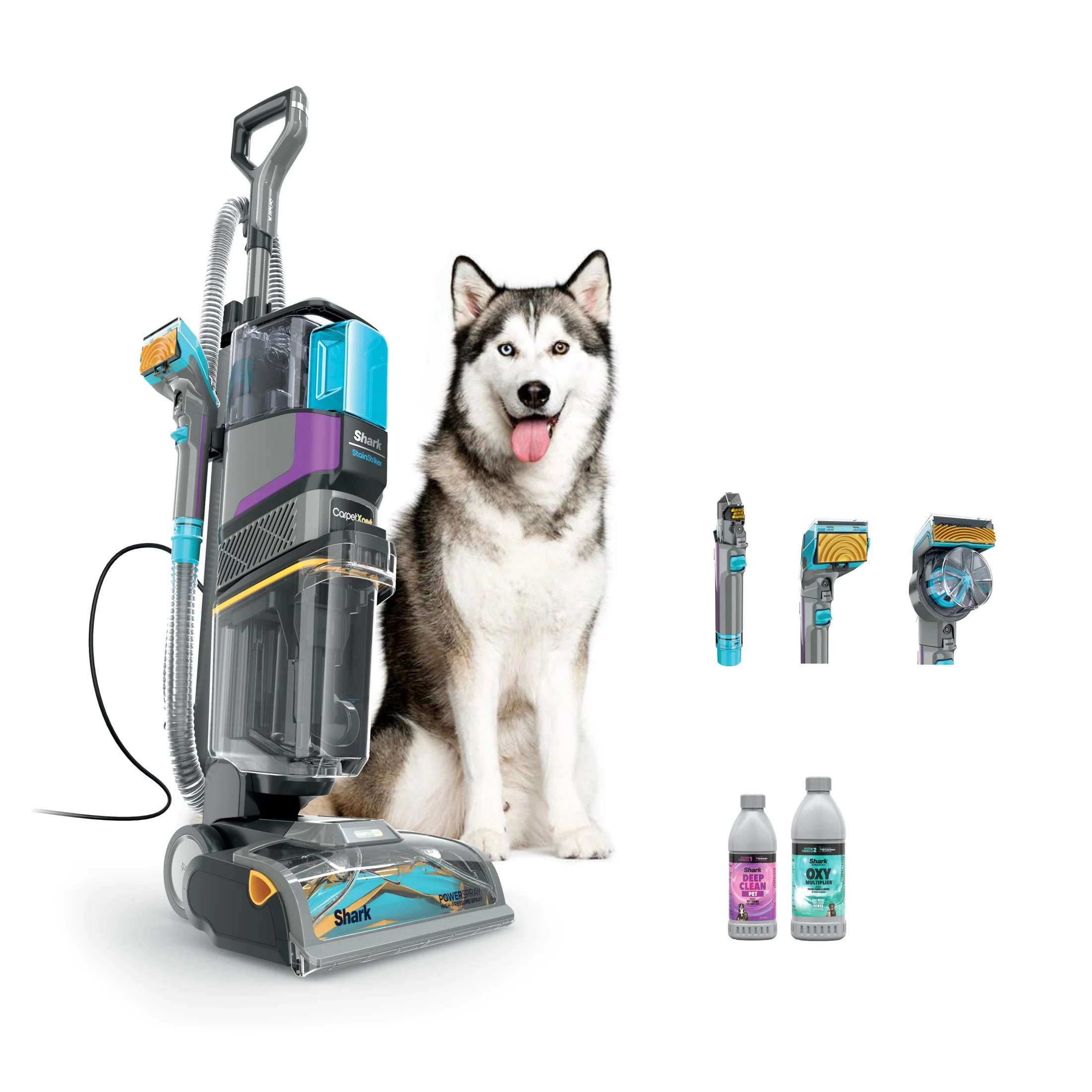 Shark CarpetXpert Hair Pro with StainStriker Upright Carpet & Area Rug Cleaner, Upholstery, Pet F... | Walmart (US)