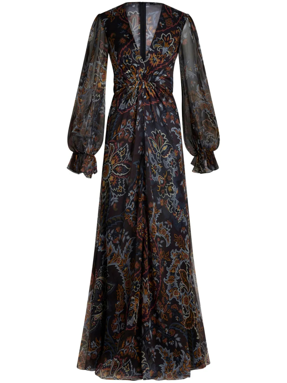 paisley printed silk dress | Farfetch Global