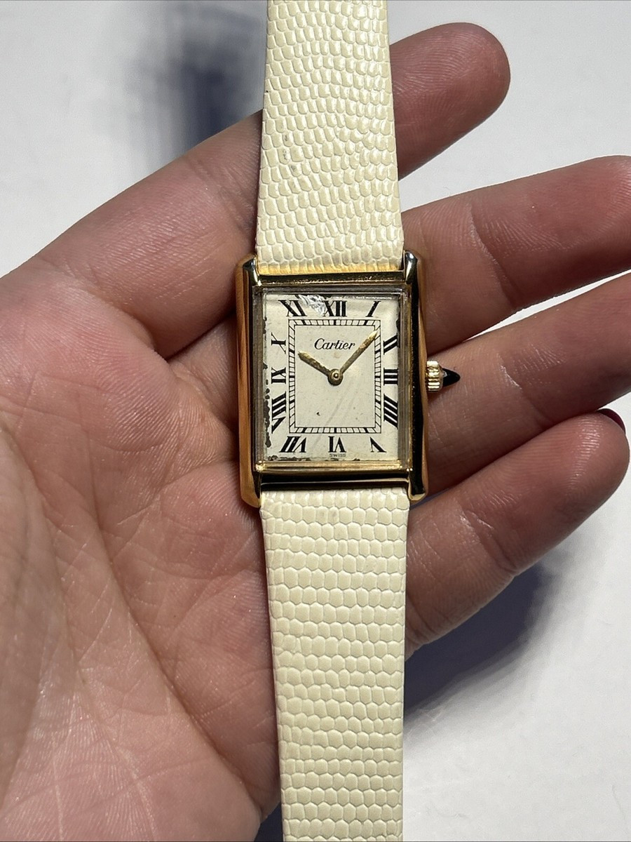 Classic Antique CARTIER TANK 1950s 18K Gold Electroplated 17J Swiss Watch  | eBay | eBay AU