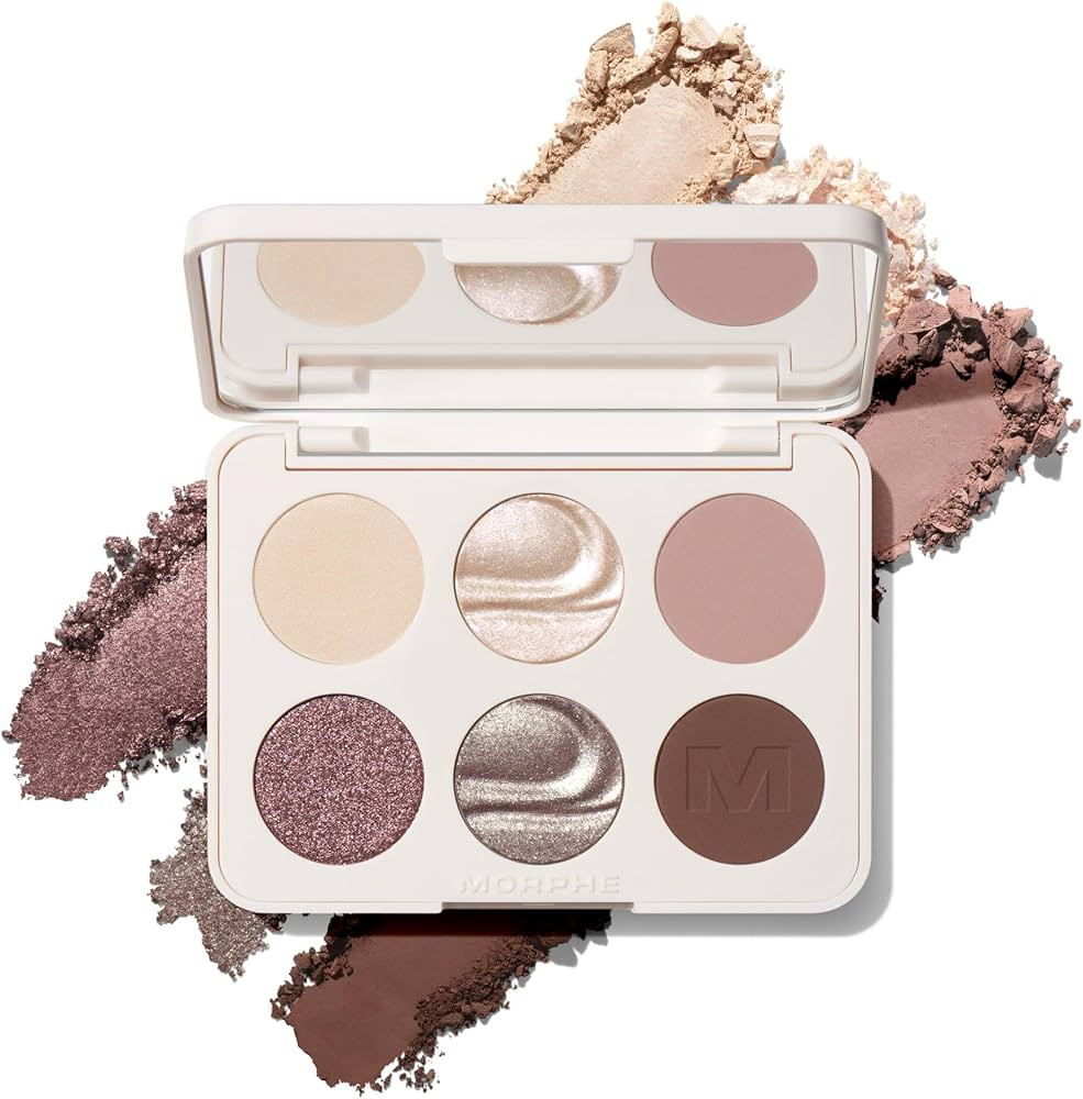Morphe ChromaPlus 6-Pan Eyeshadow Palette - High Pigment Eye Makeup with Shimmer, Matte & Metalli... | Amazon (US)