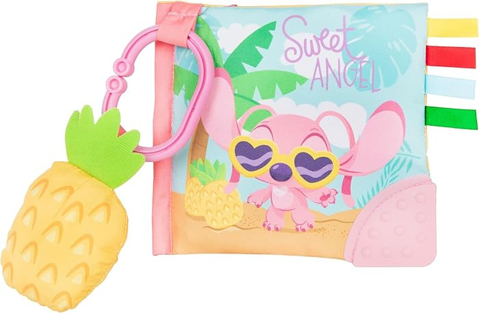Kids Preferred Disney Baby Lilo & Stitch Sweet Angel Soft Book, Fun Pink Stitch On-The-Go Soft Bo... | Amazon (US)