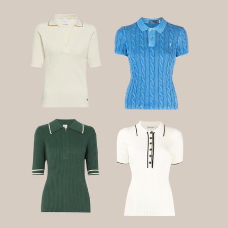 Short sleeve polo blouses are a better alternative to the basic t-shirt 