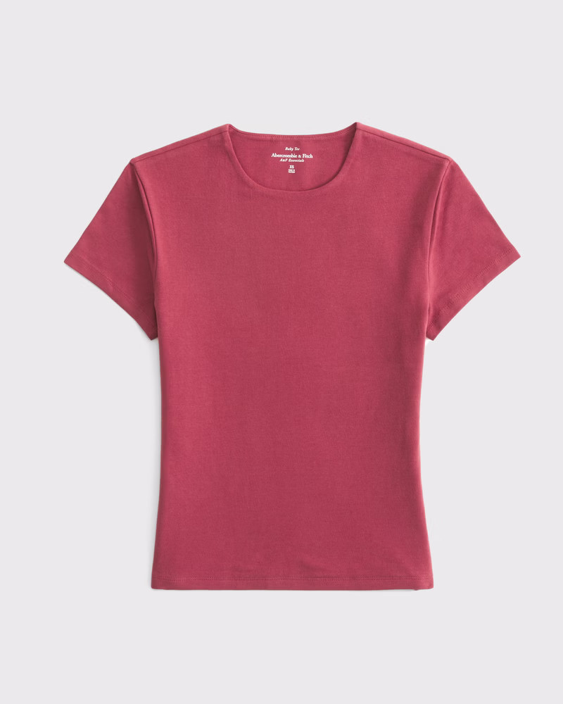 Double-Lined Baby Tee | Abercrombie & Fitch (US)
