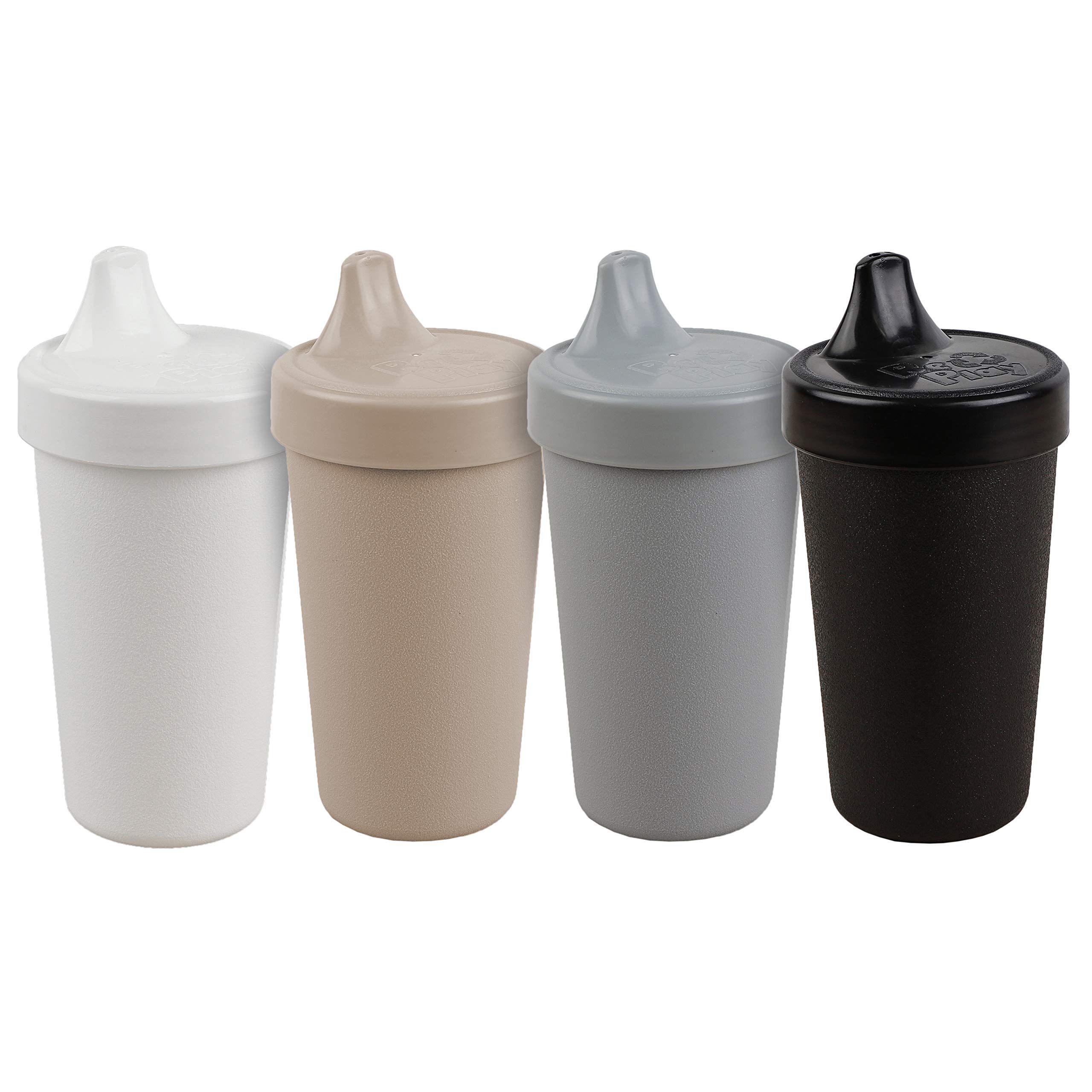 RE-PLAY 4pk - 10 oz. No Spill Sippy Cups for Baby, Toddler, and Child Feeding in White, Grey, Black  | Amazon (US)