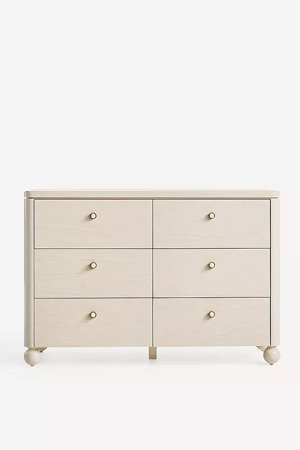 Tasha Lacquer Six-Drawer Dresser | Anthropologie (US)