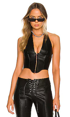 Miaou Mara Corset in Black from Revolve.com | Revolve Clothing (Global)