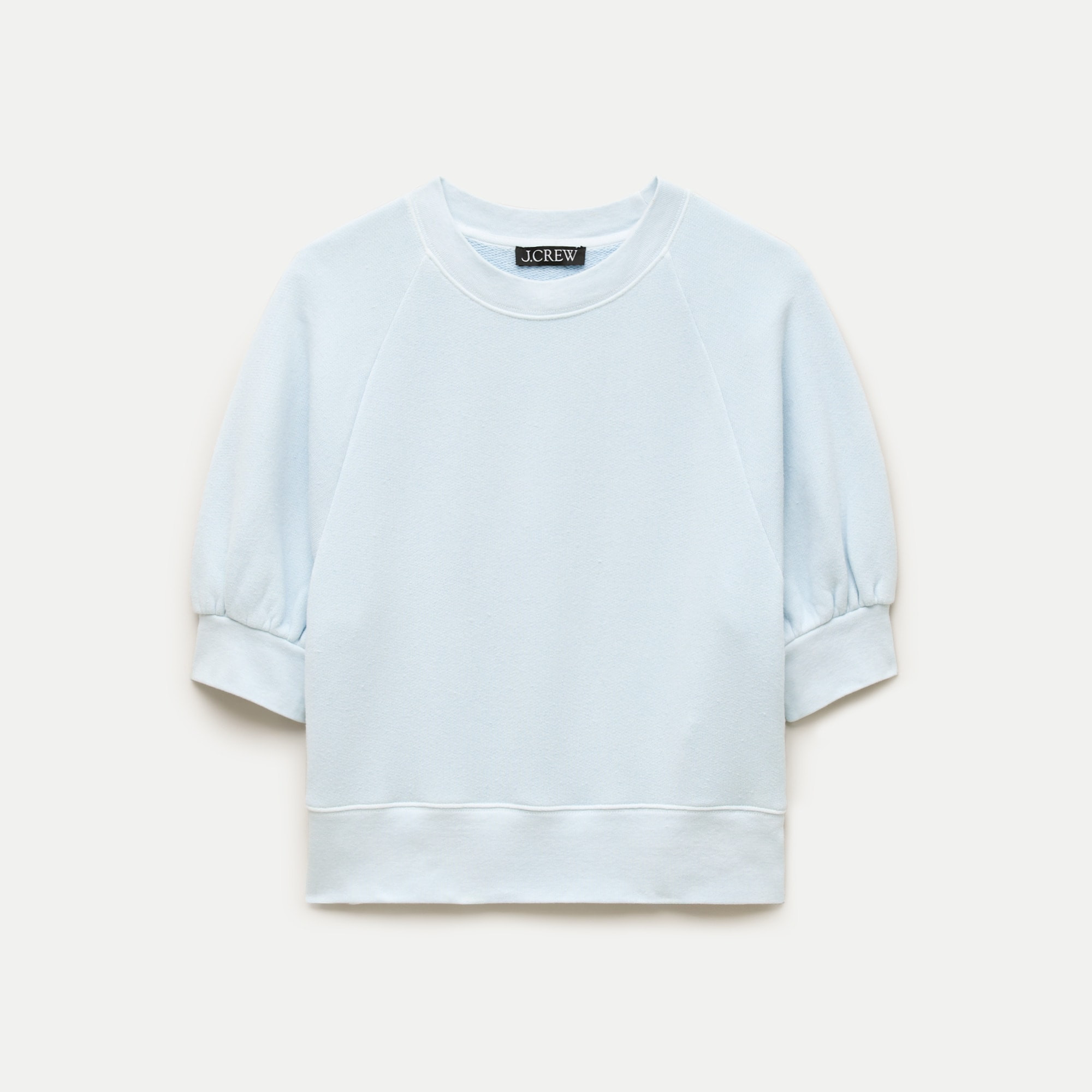Heritage terry puff-sleeve sweatshirt | J. Crew US