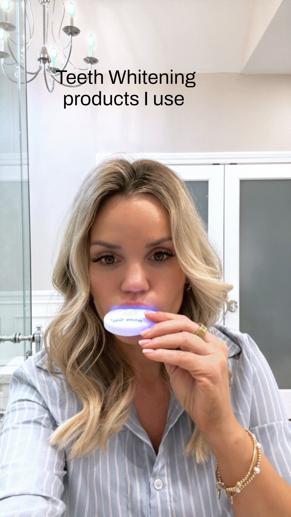 Teeth whitening products I use with sensitive teeth. I found one similar I'm linking that I’m ordering next on Amazon. 

#LTKBeauty