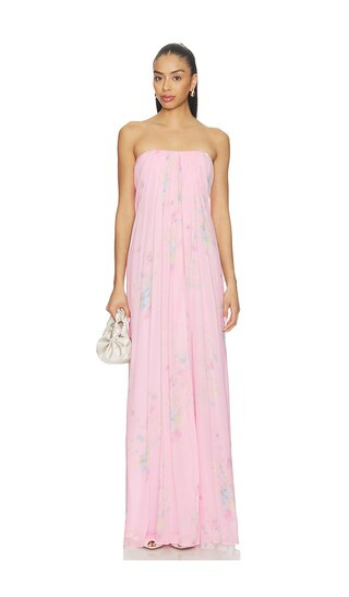 Emara Dress in Rosy Trellis | Revolve Clothing (Global)