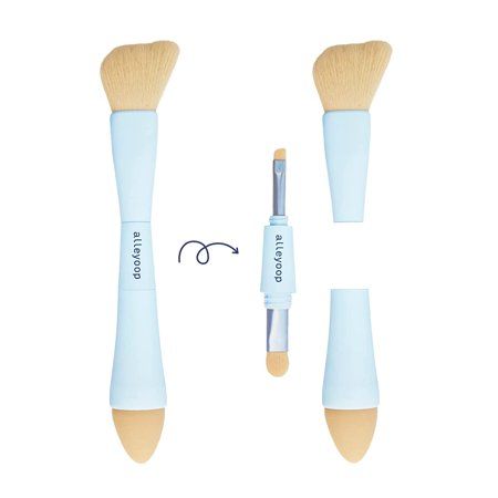 Alleyoop Multi-Tasker 4-in-1 Makeup Brush \u2013 All-in-One Makeup Sponge Eyeshadow Eyebrow Liner &  | Walmart (US)