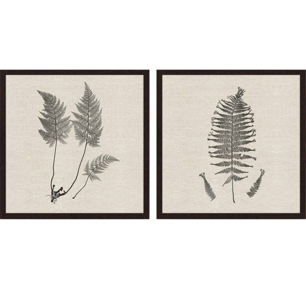 Paragon Libby Langdon Modern Ferns I Framed Wall Art - Set of 2 - Walmart.com | Walmart (US)