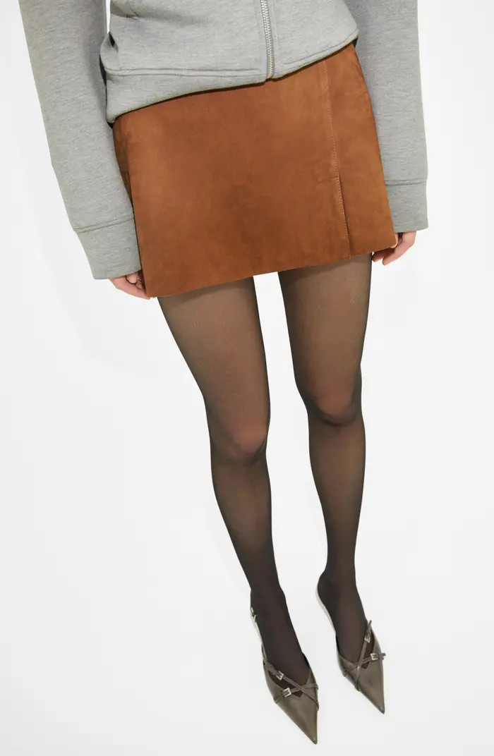 MANGO Suede Miniskirt | Nordstrom | Nordstrom
