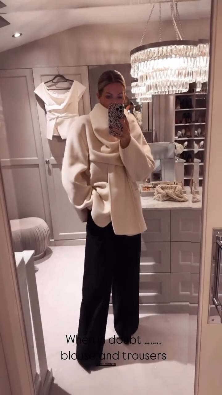 When in doubt ….. blouse and trousers 

#LTKpartywear #LTKwinter #LTKuk