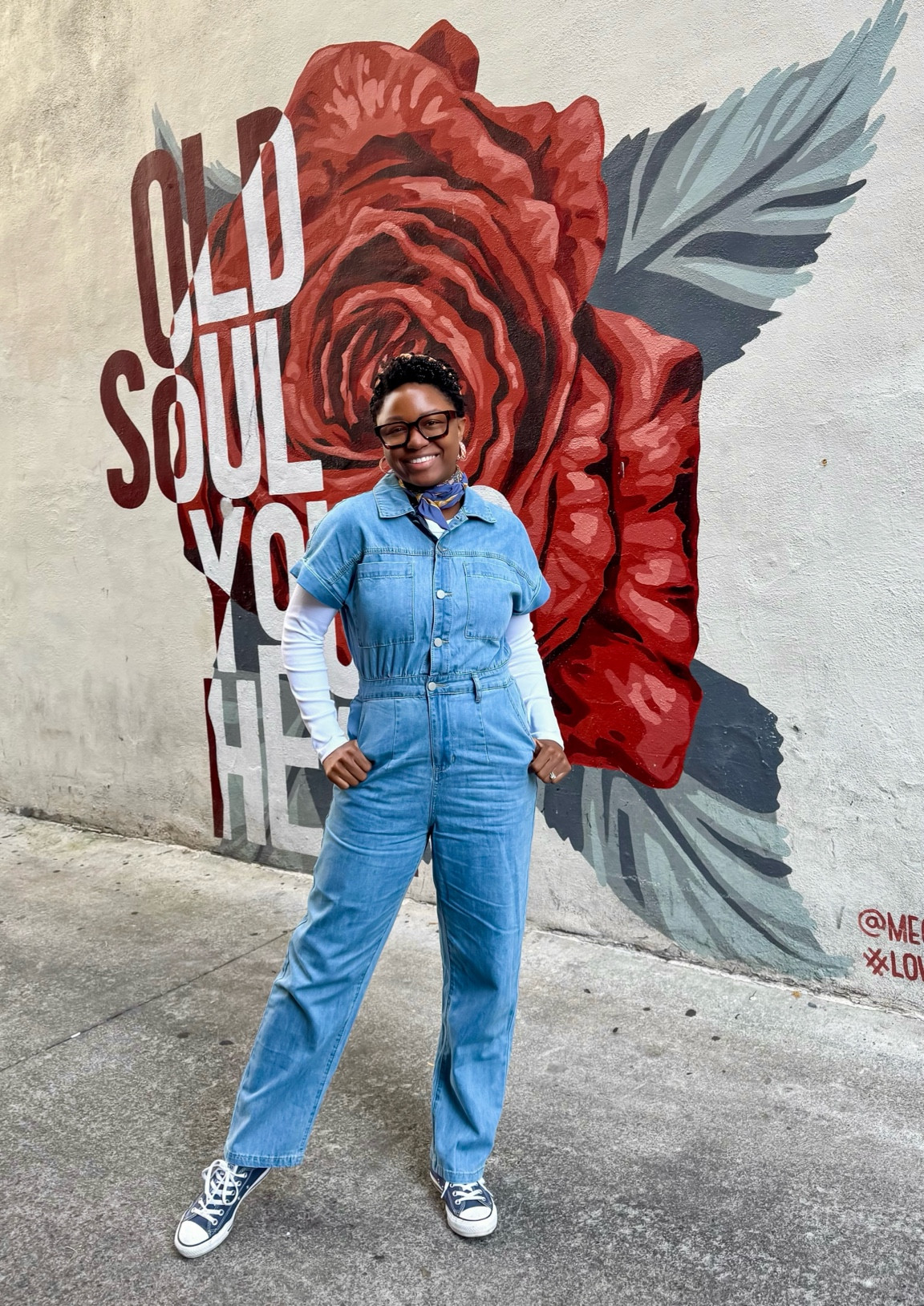 Fall weather calls for Jean jumpsuits and converses! I love pairing this jumpsuit with boots as well. My all time fave thing to do is to pair my jumpsuit with a scar and some cute glasses! 😍

#LTKFindsUnder100 #LTKFindsUnder50 #LTKStyleTip