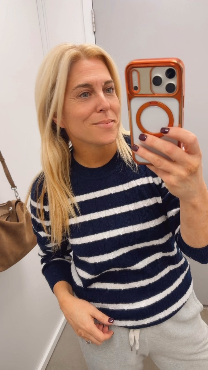 Obsessed with this cable knit cashmere sweater. Only $60. ￼