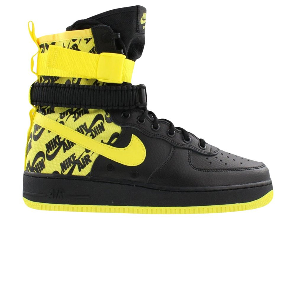 Nike SF Air Force 1 'Dynamic Yellow' | Black | Men's Size 8 | GOAT