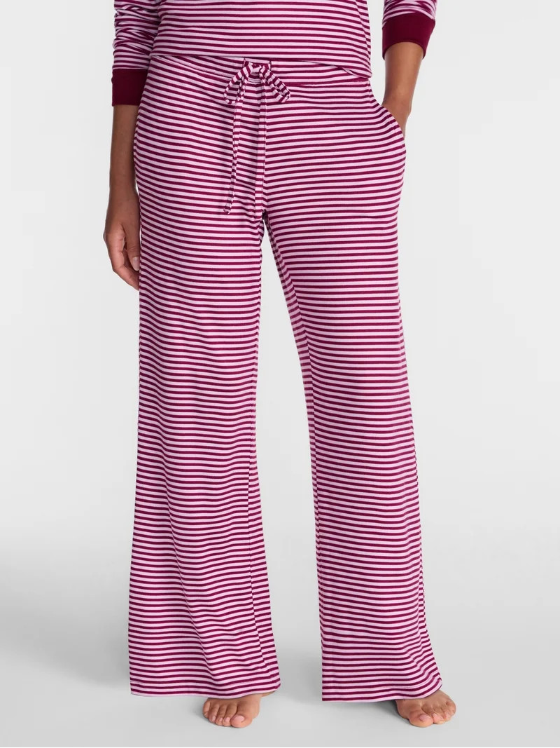 Joyspun Women's Cozy Lounge Collection Hacci Knit Sleep Pants, Sizes XS-3X | Walmart (US)
