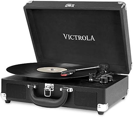 Innovative Technology Vintage 3 Speed Bluetooth Suitcase Turntable with Speakers, Black | Amazon (CA)
